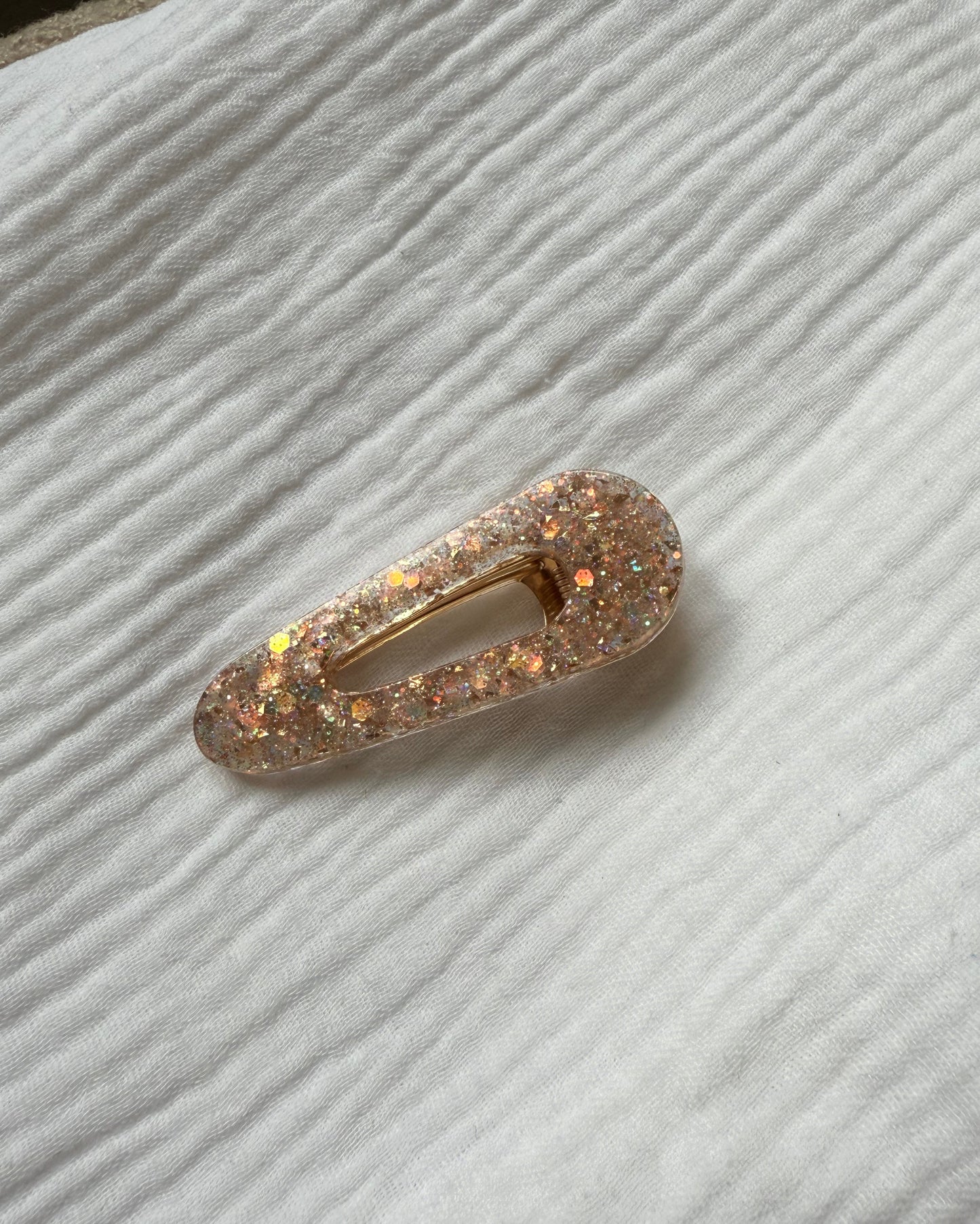 Barrette cheveux - nude doré