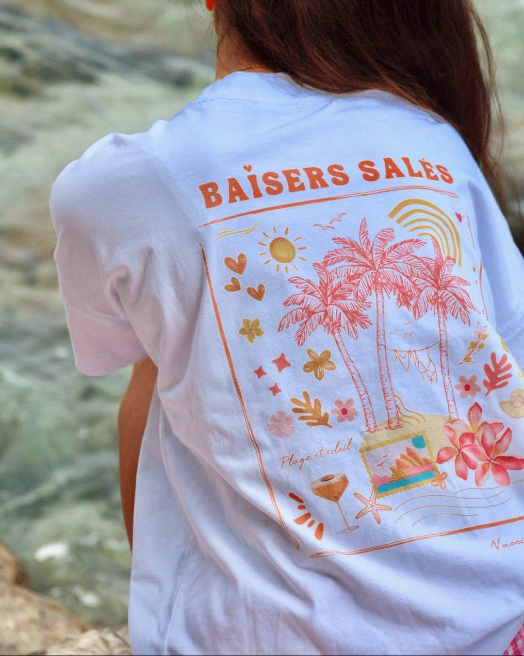 T-shirt Baisers Salés Blanc
