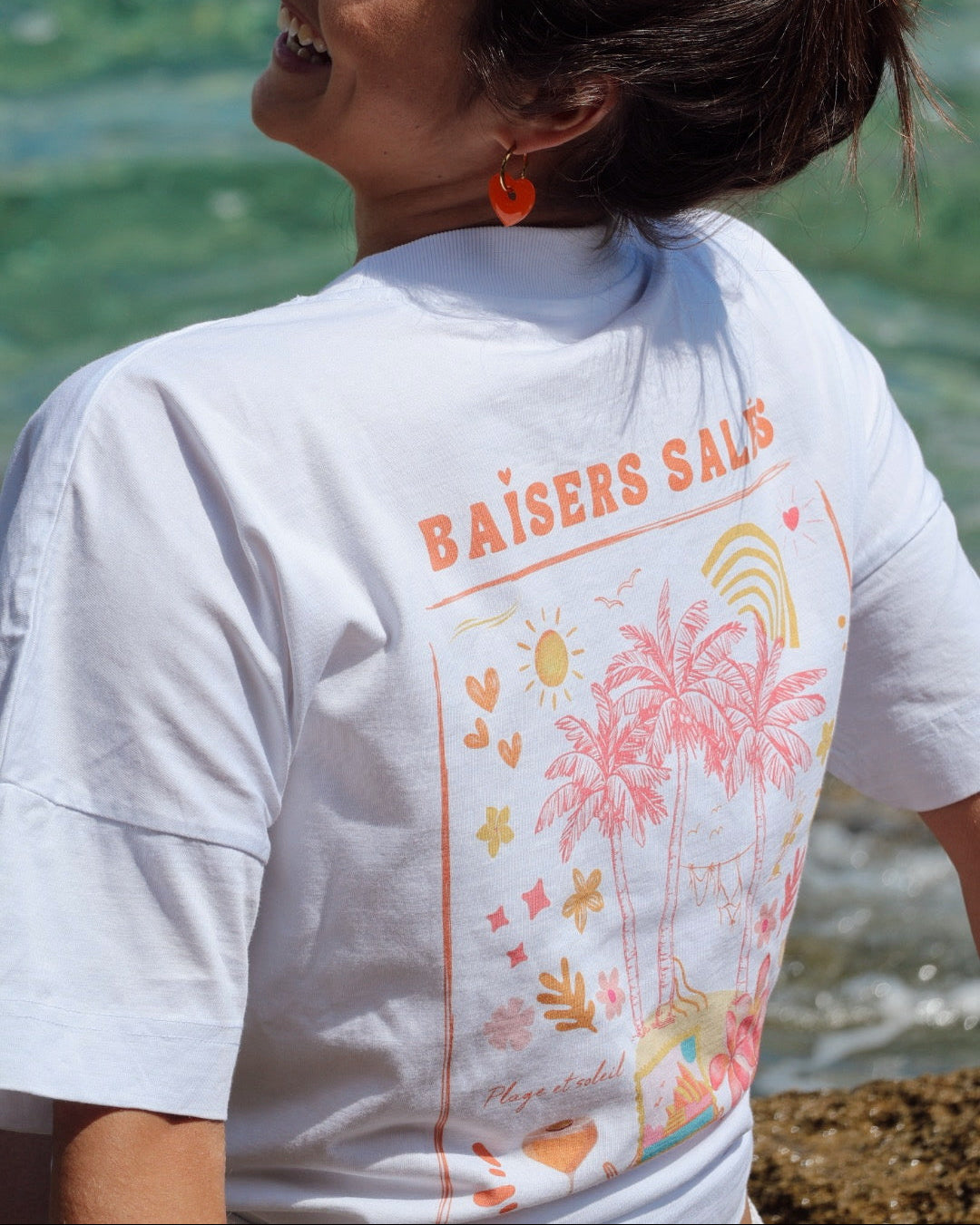 T-shirt Baisers Salés Blanc