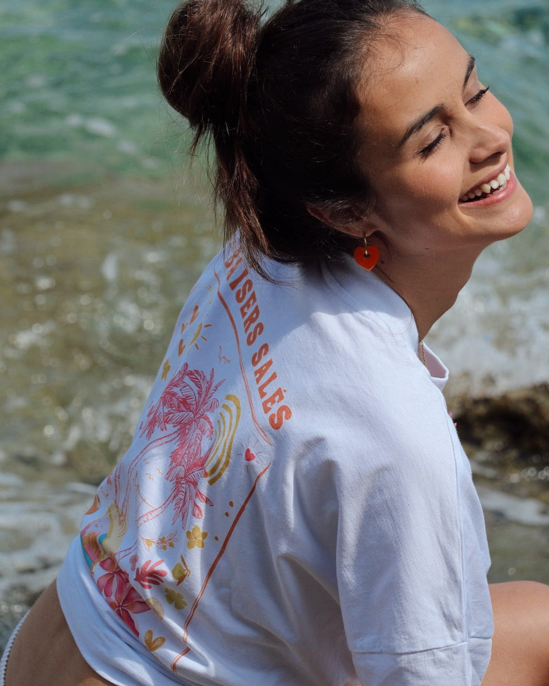 T-shirt Baisers Salés Blanc