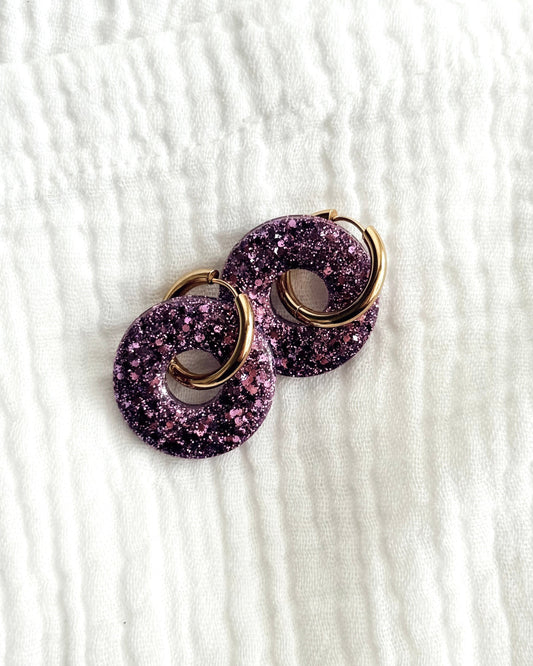 Créoles LUNA - violette