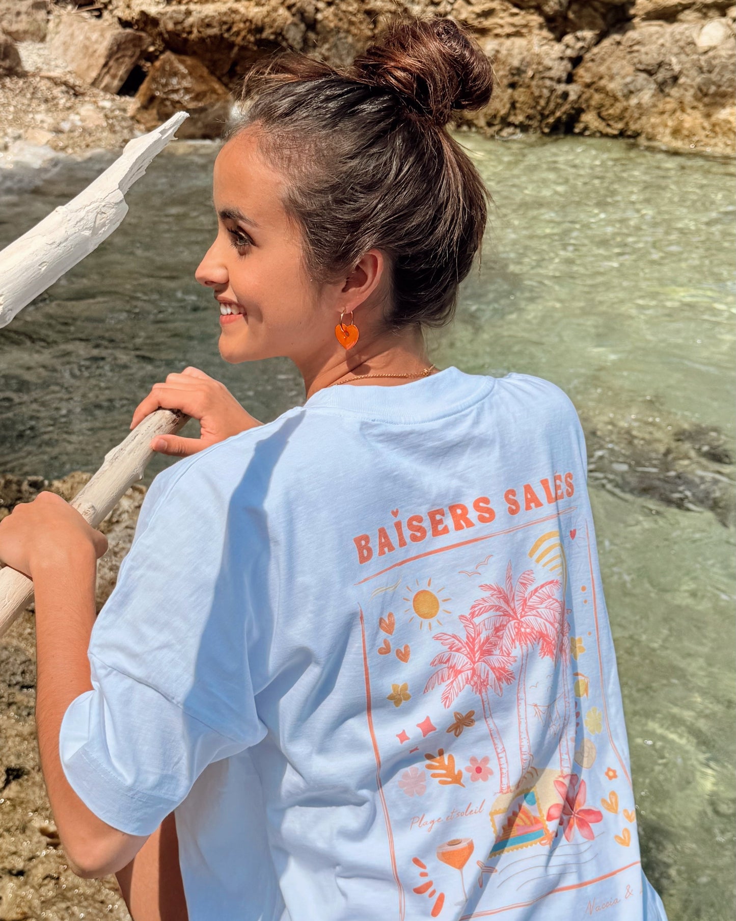 T-shirt Baisers Salés Blanc