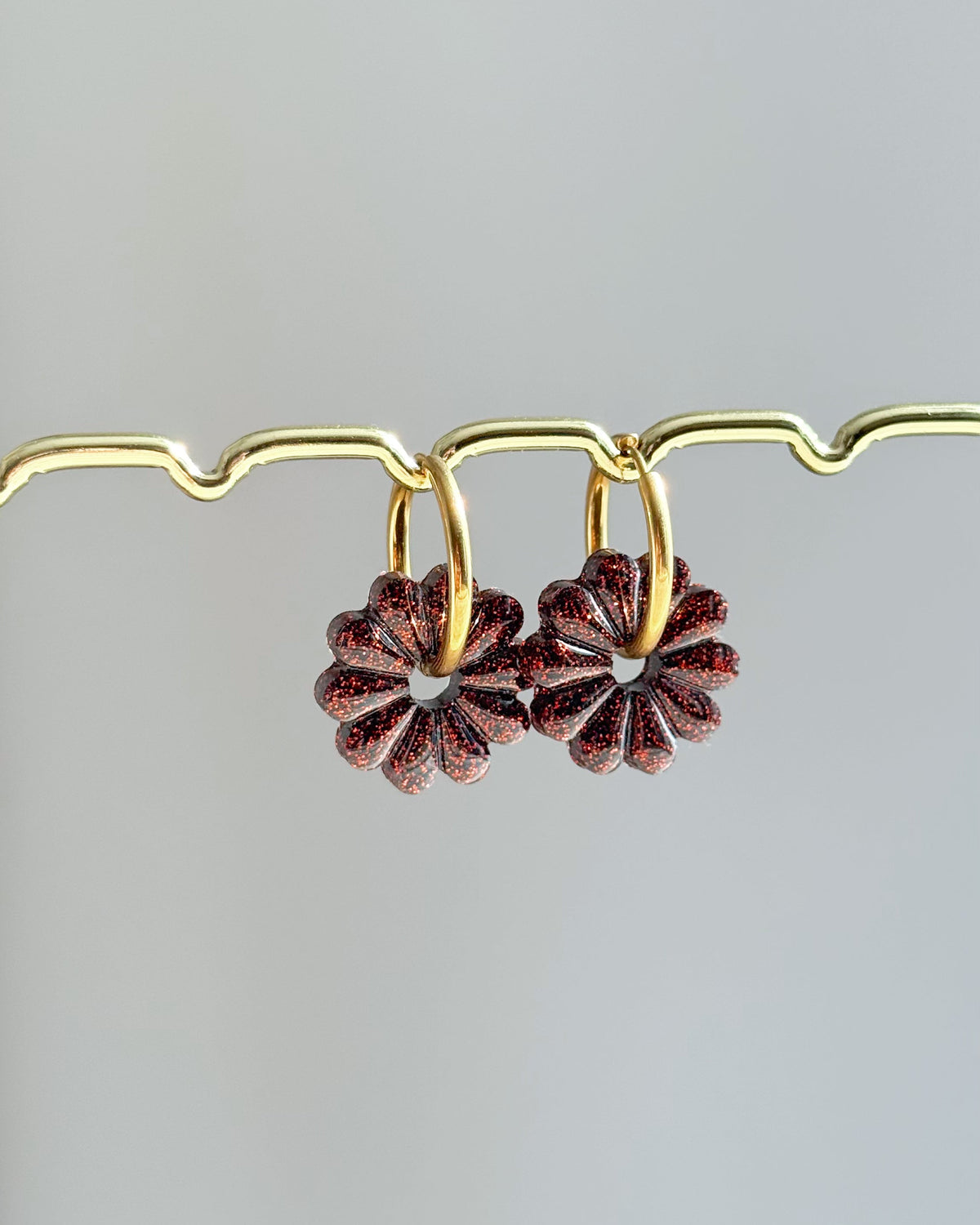 Créoles Rosa - Chocolat pailleté