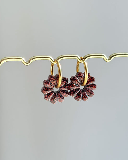 Créoles Rosa - Chocolat pailleté