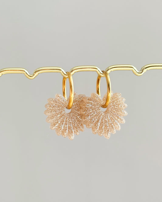Créoles Palméa - champagne fines paillettes