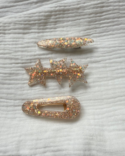 Barrette cheveux - nude doré