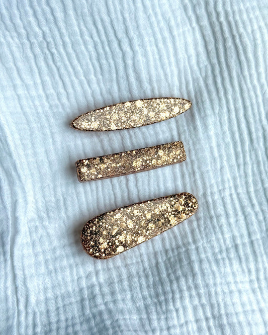 Barrette cheveux - bronze