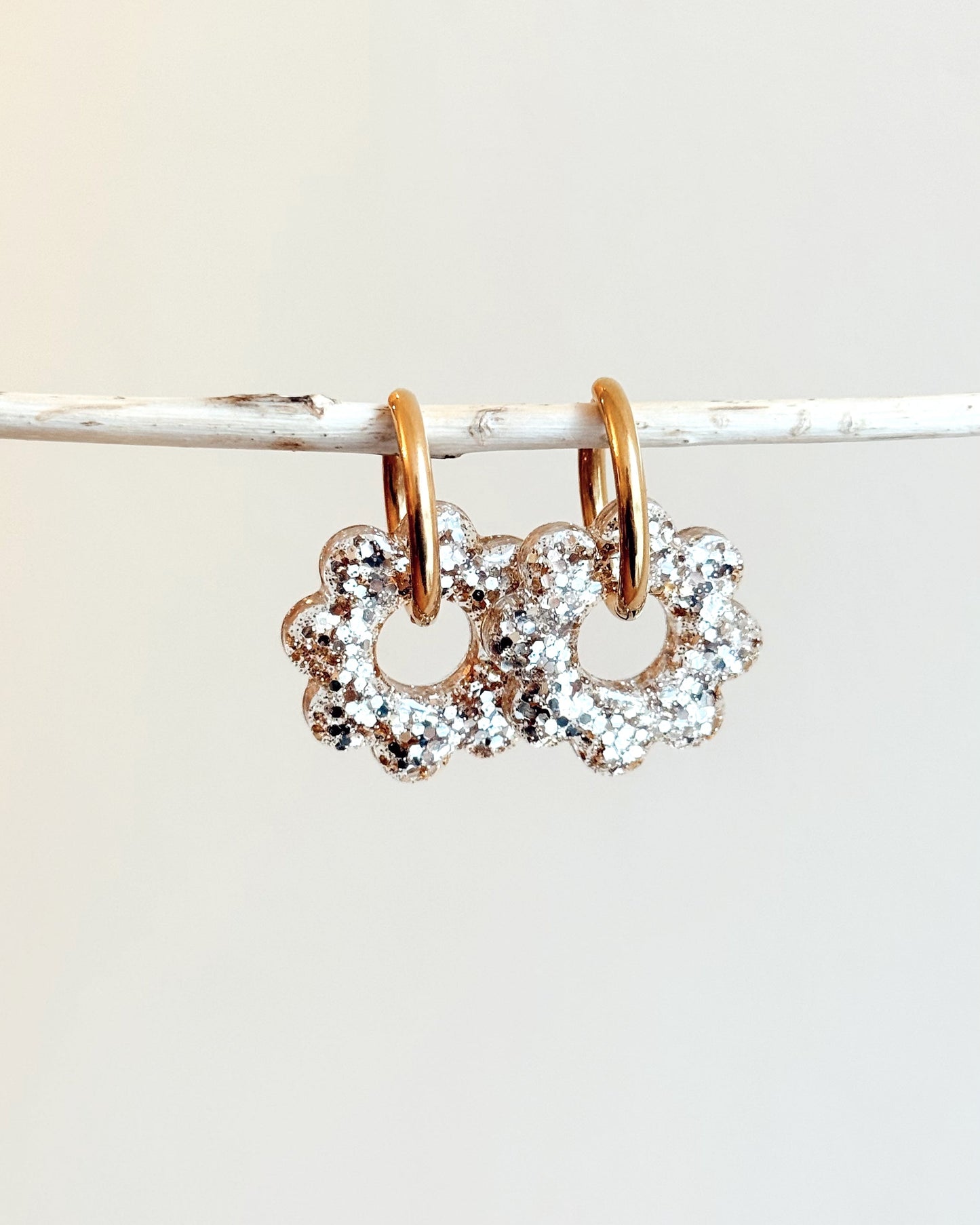 Créoles SUNFLOWER - champagne