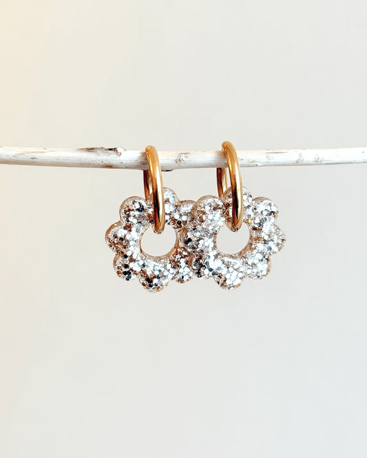 Créoles SUNFLOWER - champagne