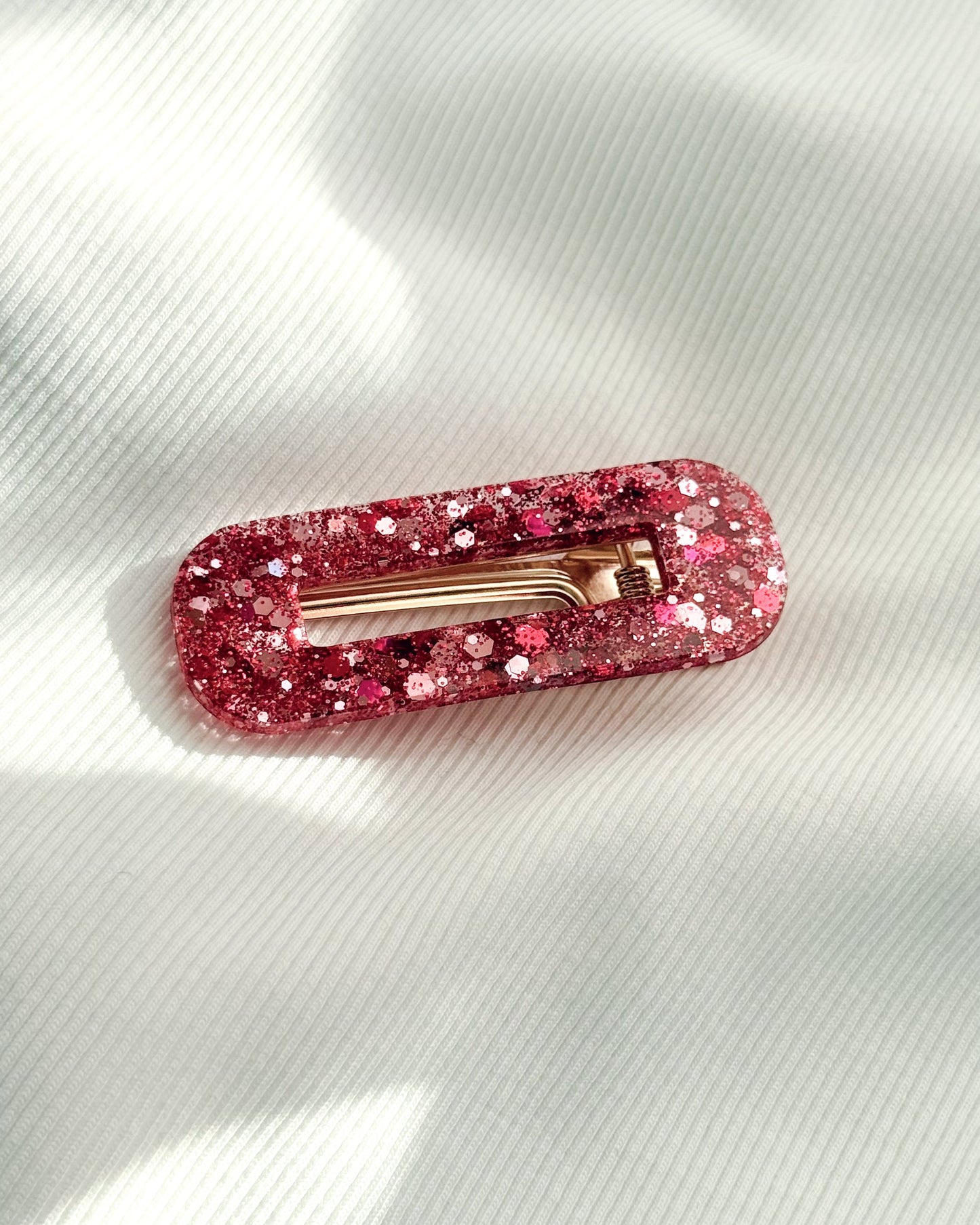 Barrette cheveux - rose fuchsia