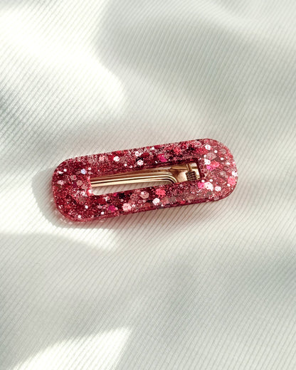 Barrette cheveux - rose fuchsia